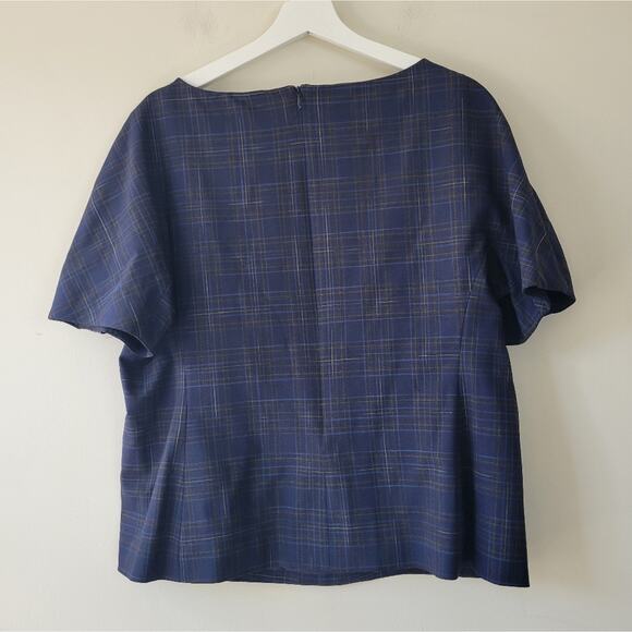 M.M. Lafleur The Eudora Top Plaid size 16 - Picture 5 of 7